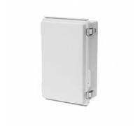 MERIGLARE Caja Estanca Impermeable Caja de Empalmes Gabinete Eléctrico Armario de Control con Tapa a Presión y Opción Transparente, Gris, 260x160x130mm