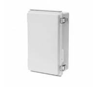 MERIGLARE Caja Estanca Impermeable Caja de Empalmes Gabinete Eléctrico Armario de Control con Tapa a Presión y Opción Transparente, Gris, Caja Impermeable Con Hebilla De Acero Inoxidable