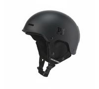 MERIGLARE Casco de Esquí para Niños con Orejeras Calientes Extraíbles Material Absorbente de Impactos Cierre con Rueda Personalizada y Entradas de Aire, Negro