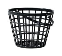 MERIGLARE Cesta para Pelotas de Golf Contenedor Cubo con Asa Cómoda Que Se Adapta Y Capacidad para 50 Unidades para Facilitar Carga Y, Negro