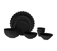 MERIGLARE Colección de Utensilios de Cocina en Miniatura para Casas de Muñecas: Utensilios a Escala 1:6 para Una, Negro