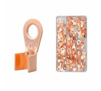 MERIGLARE Conector de Terminal de Cobre de Cobre Conector de Cable Casquillo Ojal Diseño de Barril para Sujeción Firme de Conexión Seguro Tratamiento de, Ot-40a 100PC