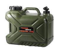 MERIGLARE Contenedor de Agua con Grifo Desmontable Bidón de Camping Tanque de Almacenamiento Fácil de Limpiar Cubeta Reforzada de PE para Uso en Exteriores, 18 L