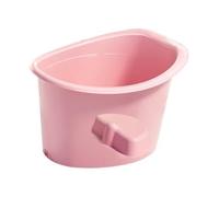 MERIGLARE Cubeta de Baño para Bebé Bañera Antideslizante Soporte Asiento Respaldo Ergonómico Material Resistente PP Adecuada para Baño Viajes, Pink S