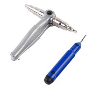 MERIGLARE de Tubo de Cobre Herramienta Manual Flaring Compacta de Aleación Aluminio Reparación Fácil Adecuado para Técnicos de, Herramienta De Expansión De Tubos De Cobre Con Raspador De Desbarbado