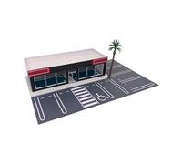 MERIGLARE Diorama de Un Estacionamiento a Escala 1:64 - Paisaje de Parque Realista - Maqueta en Miniatura - Exposición para Colecciones de Vehículos, Parking Lot W Tree