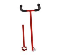 MERIGLARE Empuñadura Universal para Extensión de Manillar Barra de Empuje Barra de Apoyo Ajustable Accesorio Desmontable de Hierro Y Esponja Cómoda para Coches, Rojo