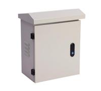 MERIGLARE Gabinete Metálico Versátil | Ventilado, Gabinete Control con cierre, Resistente, Caja Conexiones Eléctricas, para Exteriores, Talleres, 400x500x200mm