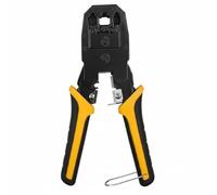 MERIGLARE Herramienta Crimpadora Cable Conector Alicates Crimpado Pinza Material Acero Cromo Vanadio Construcción Profesional Mango Ergonómico Adecuada para, Tres Agujeros