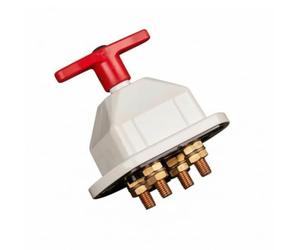 MERIGLARE Interruptor de Desconexión de Batería 300A Cortacorriente Seccionador Interruptor Principal Mango Rojo Visible y Carcasa Aislante Apto para Coches