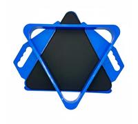 MERIGLARE Marco Triangular para Billares Accesorio Profesional para Racking Soporte Organizador de Bolas de Billar Herramienta para Mesa de Pool Bandeja Bolas, Azul, Set De Rack Triangular