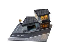 MERIGLARE Modelo de Escena de Tienda de comestibles a Escala 1/64 en Miniatura con luz, Diorama Coleccionable Compacto, Escena de simulación para Regalar sobre