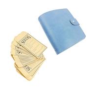 MERIGLARE Organizador de carpetas, protectores de hojas, 50 bolsillos de almacenamiento, bolsas de y sobres para organizar a de, Azul
