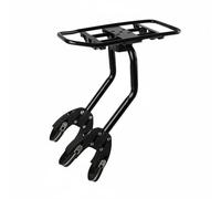 MERIGLARE Portaequipaje Bicicleta Soporte Trasero Accesorio Aluminio Antióxido Robusto Instalación Sencilla Protectores Compatible Adecuado para Viajes Ciclistas Senderismo, Estándar