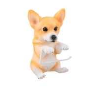 MERIGLARE Portarrollos de Baño en Forma de Perro Decorativo con Soporte de Pared para Papel Higiénico Diseño Divertido Y Creativo Material Resina Premium, Corgi