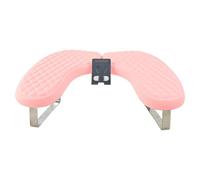MERIGLARE Reposabrazos para Uñas con Soporte para Teléfono, Soporte Antideslizante para Manicura, Cojín para Salón, Mesa Y Mujer, Rosa