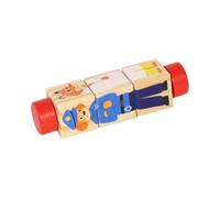 MERIGLARE Rompecabezas de Juguete, Juguete para Ejercitar La Mente, Regalos Que Desarrollan Estratégico para Niños, Juego de Agarre Manual, Mader, Rojo