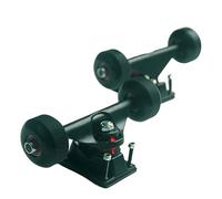 MERIGLARE Ruedas Y Ejes para Monopatín, Ruedas de Monopatín de 52 Mm, Almohadillas para Monopatín, para Monopatín Longboard, Negro