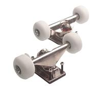 MERIGLARE Ruedas Y Ejes para Monopatín, Ruedas de Monopatín de 52 Mm, Almohadillas para Monopatín, para Monopatín Longboard, Blanco