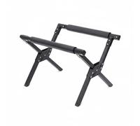 MERIGLARE Soporte para Cubetas Exterior Portátil de Aleación de Aluminio con Mecanismo de Plegado Rápido Anticorrosivo para Usar Adecuado para Camping Picnic Patio, Negro Regular