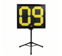 MERIGLARE Tablero de Sustitución Manual Fútbol Doble Cara Cartel Marcador Panel de Cambios Pizarra de Números Estructura Rectangular Robusta y Señalización, Pequeño Para Dos Personas
