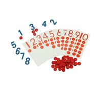 MERIGLARE Tarjetas de Matemáticas, Juguete de Conteo para Principiantes, Niños Pequeños, Regalo a Partir de Los 3 años