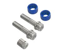 MERIGLARE Tornillo Antirrobo para Perno Fijación Inoxidable 304 M8 con Casquillo de Bloqueo Cilíndrico Adecuado para Estacionamiento Urbano Viajes y Uso Diario, Azul