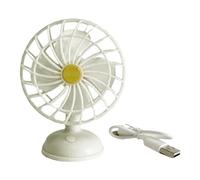 MERIGLARE Ventilador Eléctrico Recargable por USB para Casa de Muñecas a Escala 1/12. Mini Ventilador de Refrigeración. Electrodomésticos en Miniatura Realistas, Blanco