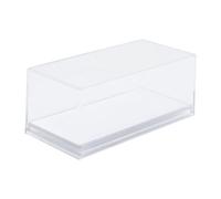 MERIGLARE Vitrina de acrílico Transparente a Prueba de Polvo, Organizador Moderno de Almacenamiento para Modelos a Escala 1/64 y Figuras de acción, Fondo Blanco