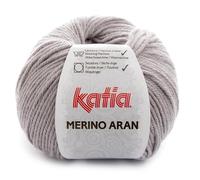 Katia Merino Aran 12 Light Grey Hilo de tejer