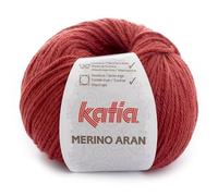 MERINO ARAN de Lanas Katia. Ovillo de color rubi Cod. 21