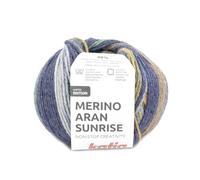 MERINO ARAN SUNRISE de Katia en ovillos de 100g y 155m. (Azul-Verde-Ocre (307))
