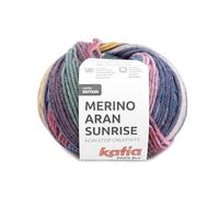 MERINO ARAN SUNRISE de Katia en ovillos de 100g y 155m. (Fucsia-Azul-Ocre (306))