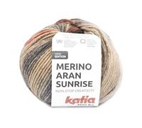 MERINO ARAN SUNRISE de Katia en ovillos de 100g y 155m. (Marrón pálido-Teja-Tejano (300))