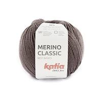 Merino Classic lana de Katia ovillos de 100 gramos y 240 metros. Berenjena Oscuro (89)