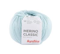 Merino Classic lana de Katia ovillos de 100 gramos y 240 metros. (Celeste muy claro 93)