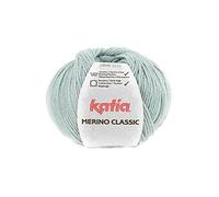 Merino Classic lana de Katia ovillos de 100 gramos y 240 metros. color Verde Agua (80)