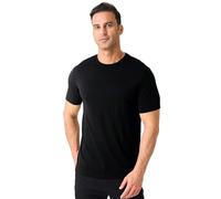 Merino Protect 100% Camiseta Lana Merino Hombre Olor Resistencia Base Capa Ligero Senderismo Viaje T-Camiseta Suave Camiseta Interior