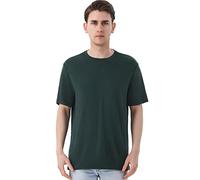 Merino Protect 100% Camiseta Lana Merino Hombre Olor Resistencia Base Capa Ligero Senderismo Viaje T-Camiseta Suave Camiseta Interior