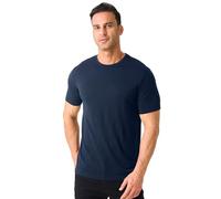 Merino Protect 100% Camiseta Lana Merino Hombre Olor Resistencia Base Capa Ligero Senderismo Viaje T-Camiseta Suave Camiseta Interior