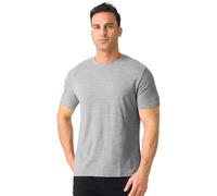 Merino Protect 100% Camiseta Lana Merino Hombre Olor Resistencia Base Capa Ligero Senderismo Viaje T-Camiseta Suave Camiseta Interior