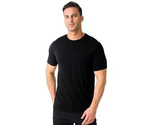 Merino Protect 100% Camiseta Lana Merino Hombre Olor Resistencia Base Capa Ligero Senderismo Viaje T-Camiseta Suave Camiseta Interior