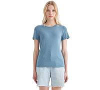 Merino Protect Camiseta 100% Lana Merino para Mujer Cuello Redondo Manga Corta Resistencia A Olores Capa Base para Viaje Senderismo Camiseta Interior
