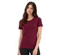 Merino Protect Camiseta 100% Lana Merino para Mujer Cuello Redondo Manga Corta Resistencia A Olores Capa Base para Viaje Senderismo Camiseta Interior