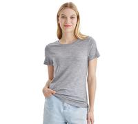 Merino Protect Camiseta 100% Lana Merino para Mujer Cuello Redondo Manga Corta Resistencia A Olores Capa Base para Viaje Senderismo Camiseta Interior