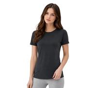 Merino Protect Camiseta 100% Lana Merino para Mujer Cuello Redondo Manga Corta Resistencia A Olores Capa Base para Viaje Senderismo Camiseta Interior