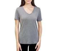 Merino Protect Camiseta de Lana Merino 100% para Mujer Cuello V Manga Corta Capas Base Resistencia a Olores Tops para Senderismo al Aire Libre