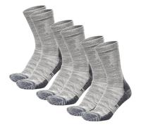 Merino.tech Calcetines Lana Merino 85% - Senderismo, Trekking y uso Diario para Hombre y Mujer (35-37, Cloud Grey Pack of 3)