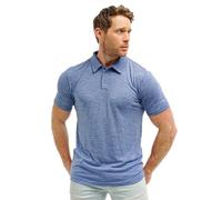 Merino.tech Polo Lana Merino para Hombre - Camiseta Lana Merino 100% Ropa de Hombre Transpirable Anti Olor (Medium, Deep Blue Polo)