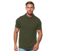 Merino.tech Polo Lana Merino para Hombre - Camiseta Lana Merino 100% Ropa de Hombre Transpirable Anti Olor (Large, Dark Olive Polo)
